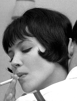 thevintagious:  Why must one always talk? Often, one shouldn’t talk, but live in silence. The more own talks, the less the words mean.Anna Karina as Nana Kleinfrankenheim   in Vivre sa vie (My Life to Live, 1962) dir. Jean-Luc Godard