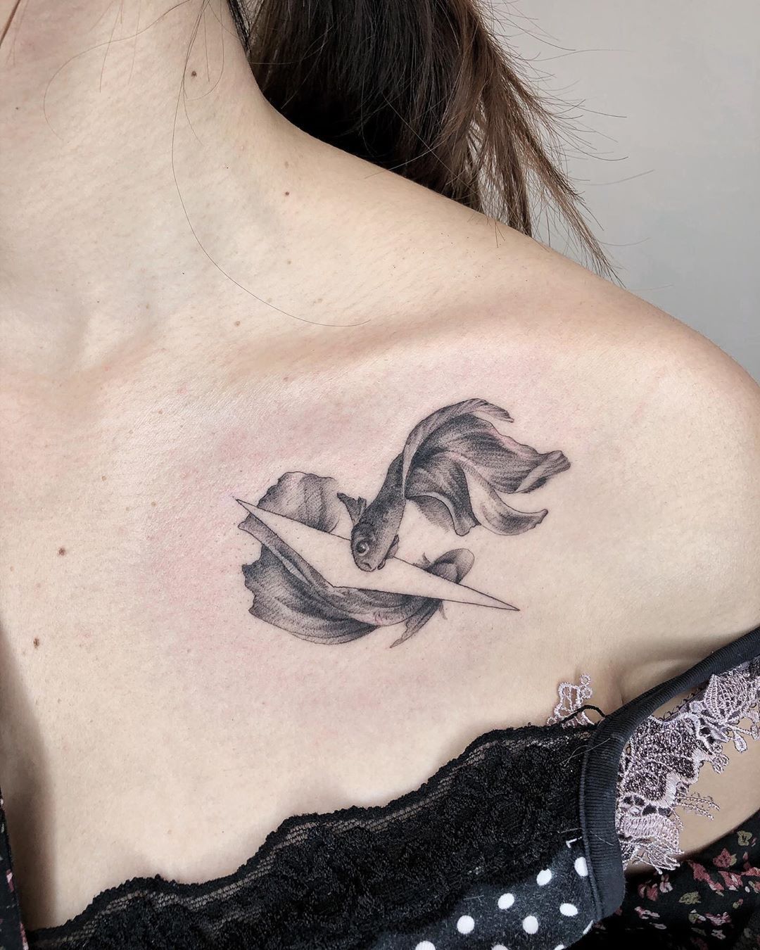 Choco 一對小鬥魚勒 Betafish Betafishtattoo Fishtattoo