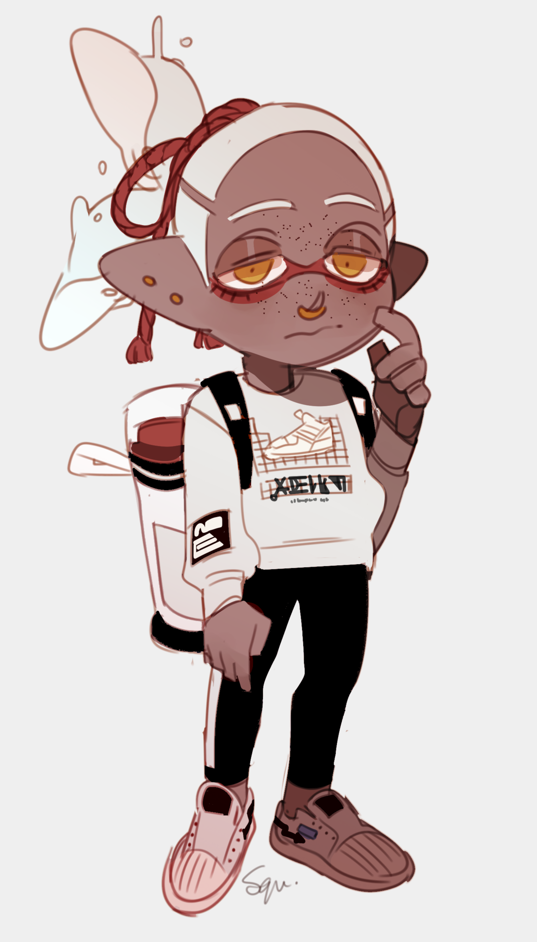 squendigo:  Just a tiny experiment with chibis so I did my main squad!