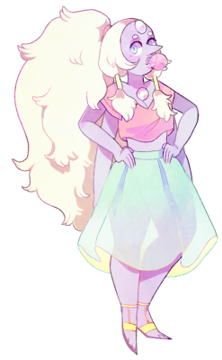 sergle:  thought it was about time i drew my elusive birthstone again!   ✨  ✨    (this is transparent! her skirt looks real cute on a dark blog) 