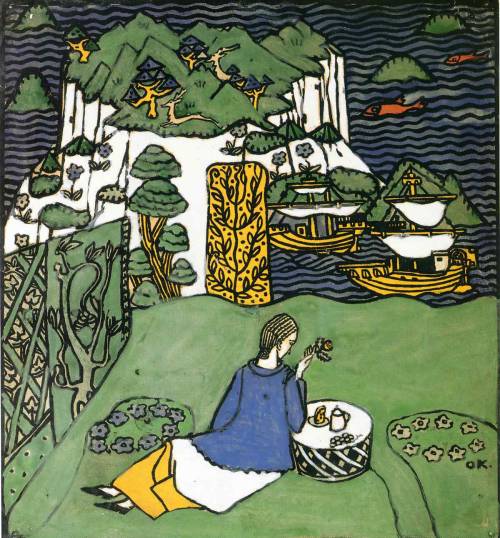 nobrashfestivity:Oskar KokoschkaThe distant island, from “The dreaming boys”, 1917