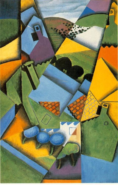 topcat77: Juan Gris  Landscape with Houses at Ceret