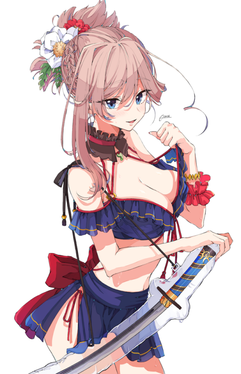rennebright:   武蔵ちゃん by  小山内※Illustration shared with permission from the artist. Please do not remove the source. Make sure to support the original artwork by visiting the source!