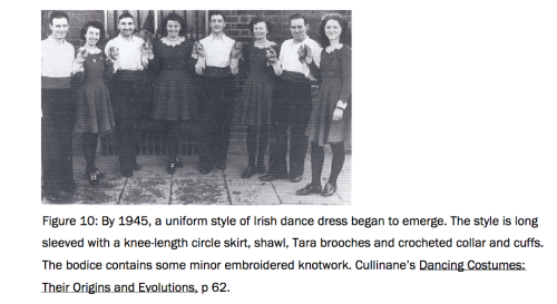 queenofthieves:               Very little has been written about the history of Irish dance costumes