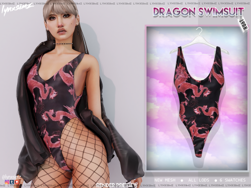 Dragon Swimsuit D o w n l o a d @simsdom​ ✨❤❤❤New MeshAll Lod&rsquo;sTeen to Elder6 Swatche