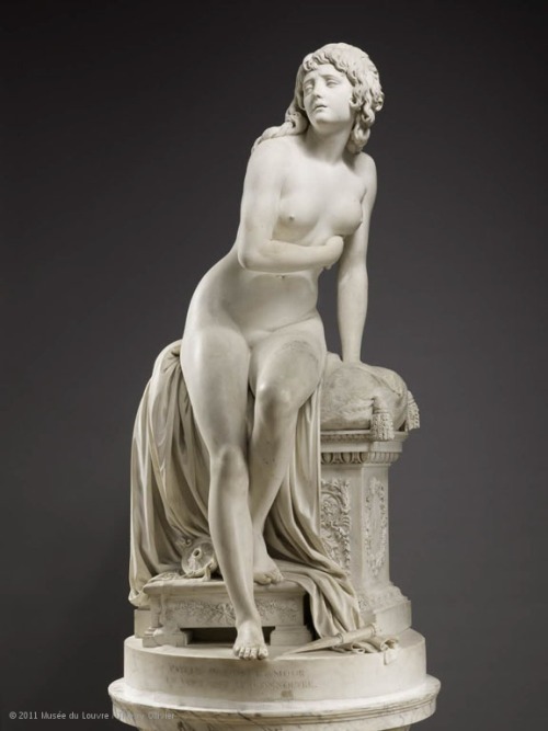 centuriespast:Augustin PAJOU (Paris, 1730 - Paris, 1809)Psyche Abandoned1790The Louvre