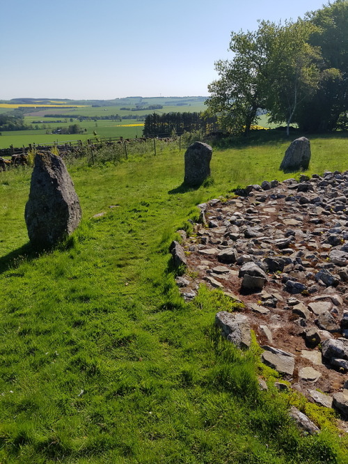 &lsquo;Loanhead of Daviot&rsquo; Recumbent Stone Circle, Aberdeenshire, 27.5.18. This recumb