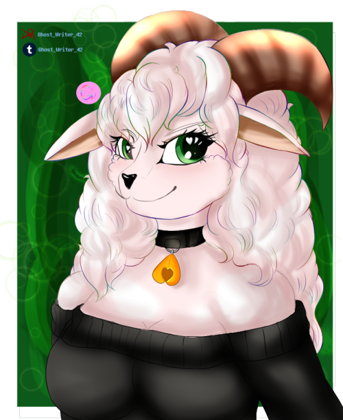 Introducing my Fursona. Still goes by Ghost! I’ll interchange between showing her and also my ghostsona. Decided to go with a Sheep. They’re so cute! Soft and fluffy and also pretty timid to anyone aggressive (me to a T) Can be sociable to those that they trust however!  #fursona#ghostsona#ghosty #I really like how this came out  #drawing sheeps is nice because theyre so freaking fluffy omg  #i wanna cuddle my fursona help #sheep#sheep girl