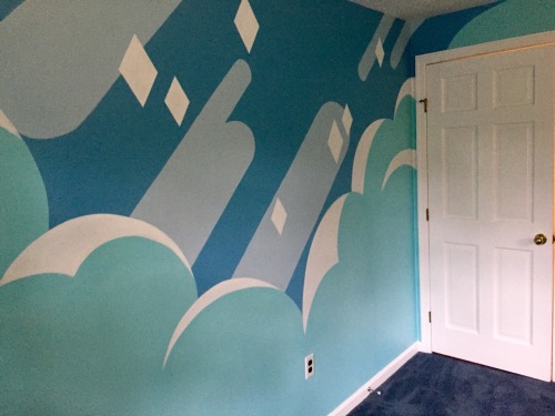 tealdragon:  MY STEVEN UNIVERSE INSPIRED WALL IS DONE  Holy crap I spent all summer on this, lot of hard work but it more than paid off 