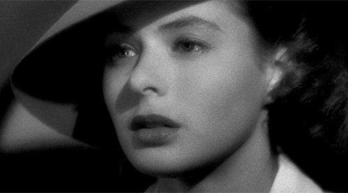 movie-gifs:Ingrid Bergman as Ilsa Lund in Casablanca (1942)