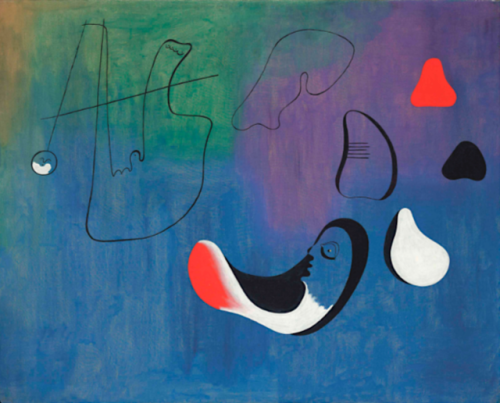 Joan Miró (1893-1983) “Peinture” 4 April 1933oil on canvas 51 1/8 x 63 ¾ in. (129.8 x 161.9 cm.) 