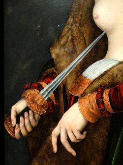 C0Ssette:  Lucas Cranach The Elder (C.1472-553) Lucretia, 1530 (Detail) 