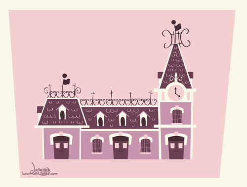 Catching up on a backlog of art- here’s a piece based on Disneyland’s Main Street Station! Love this