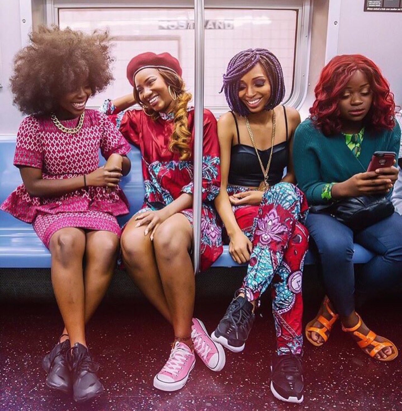 blackfashion:  SQUAD! IG - @no_diggity67 @elaineafrika @miss_ajongbah @laviebyck