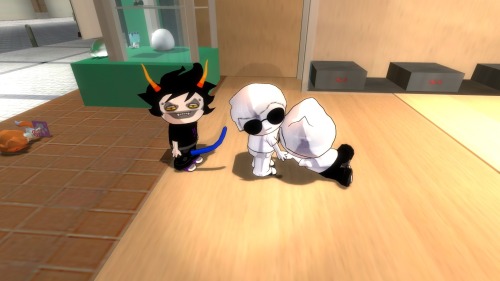 Had a little fun on Gary&rsquo;s Mod with the Homestuck Rag Dolls.  :D