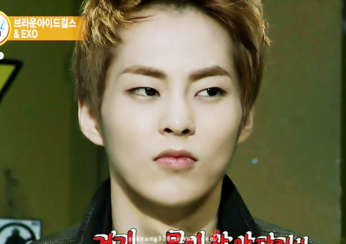 sekyung326:  [cap] 130826 비틀즈코드2 EXO 엑소 시우민 xiumin - 2  Xiumin so cute I love how he makes his facial expressions so cute.