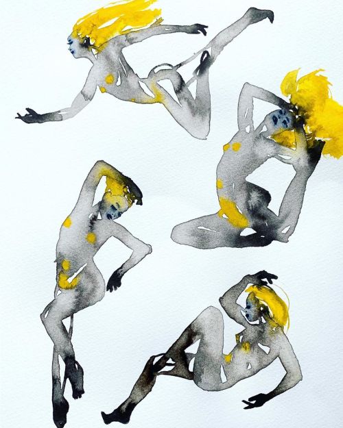 LET THE SUN SHINE IN Go to @fashionillustrationgallery to view the latest Auction 12 and bid on orig