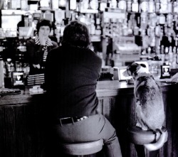 Erich Hartmann - Man, dog and barmaid in