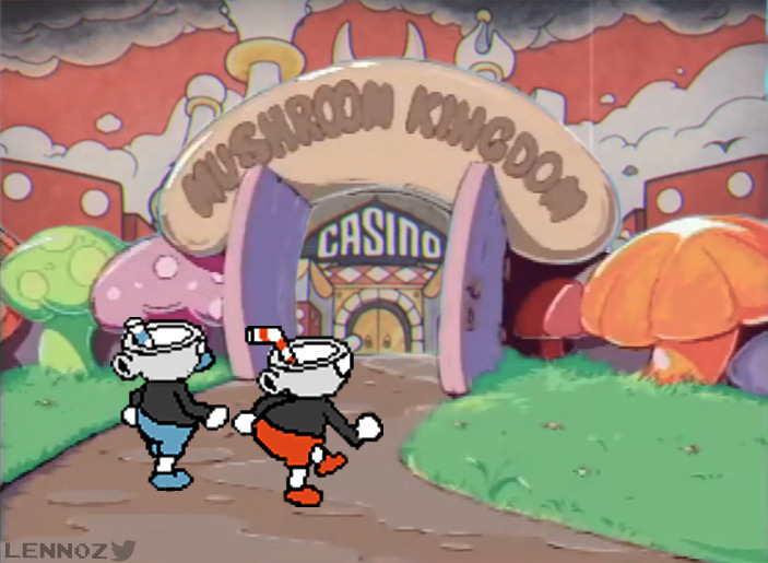lennoz-pennoz:  “Nice of the devil to invite us over for some gambling, eh Mugman?”