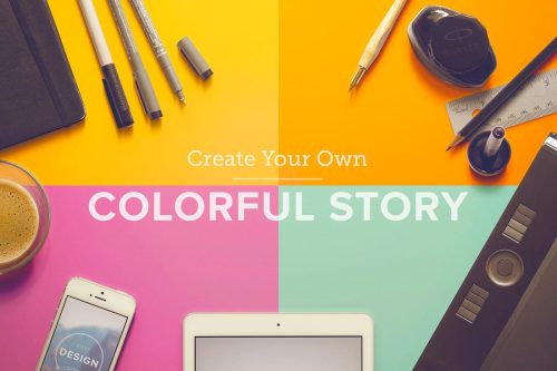 trendgraphy:  2 Custom Scenes: Create your own virtual spaces (Mockups)This awesome piece of photoshop files makes spaces just dragging and dropping predetermined elements. So if you feel like you need a picture or mockup of a moleskine next to an iPad,