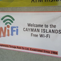 This is the best sign I&rsquo;ve seen all week. I log on and I get blown up with notifications!  (at Grand Cayman - Caribbean Islands)