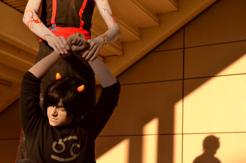 THIS IS YOUR BLOOD RIGHT; AND YOUR BURDEN TO BEAR. Karkat Vantas and The Sufferer at Megacon 2014 on