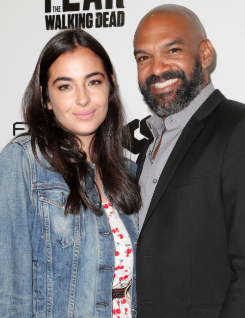 dailytwdcast:Alanna Masterson and Khary Payton at the ‘The Walking Dead’ &amp; &