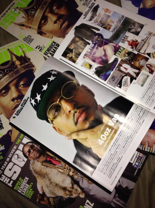 40ozvannyc:  Got a two page spread in The Source Magazine. 