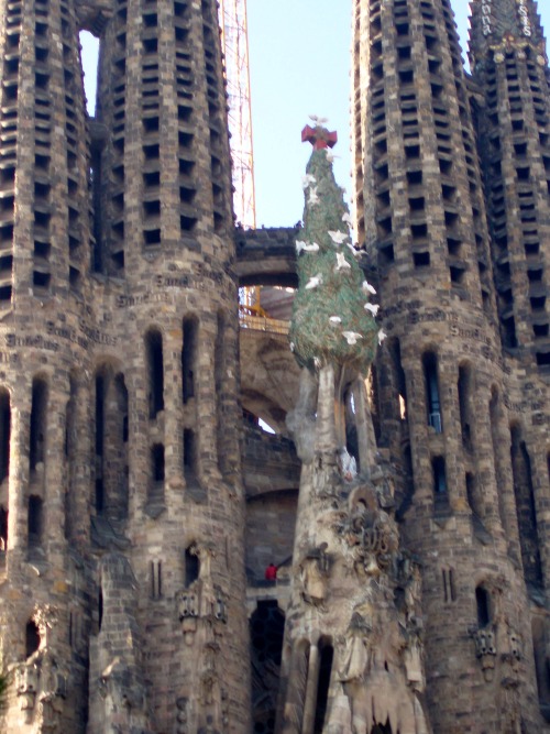 Fachada, Sagrada Família en construcción, Barcelona (Façana, Sagrada Famí