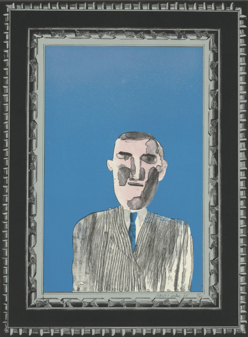 atmospheric-minimalism:  David Hockney, Picture of a Portrait in a Silver Frame, from: A Hollywood C
