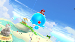 tiny-design:  The primary use of Yoshi as a design element in Super Mario Galaxy 2 is to provide a different layer of mechanics that in themselves are tied to a dependency- Mario riding Yoshi. So long as the player doesn’t lose Yoshi, they have a long