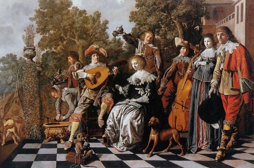 &ldquo;Merry Company on the Terrace&rdquo; by Jan Miense Molenaer, 1633