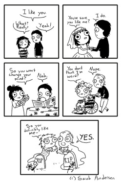 the-goddamazon:  tastefullyoffensive:  [sarahseeandersen]  Me. 