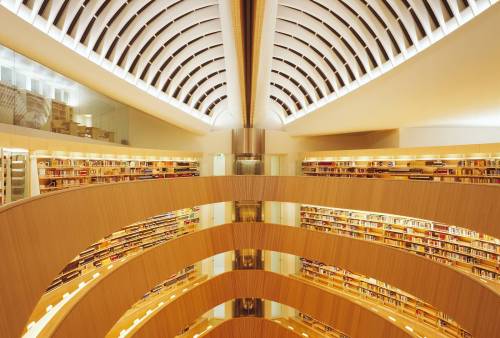 Santiago Calatrava, Law Library, University of Zürich, 2004. Switzerland. Photo: marclatzel, Doris H