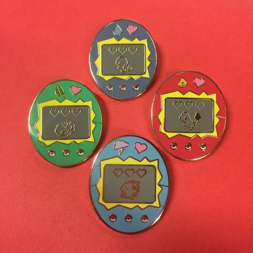 retrogamingblog:Pokemon Tamagotchi Pins made by ReallyBigDillShop