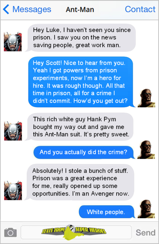 textsfromsuperheroes:  The best of Ant-Man on Texts From Superheroes.Facebook | Twitter | Patreon