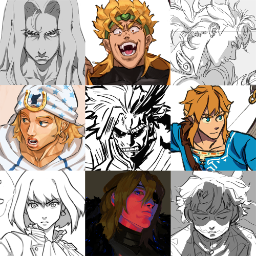 Face Your Art blonde anime men edition