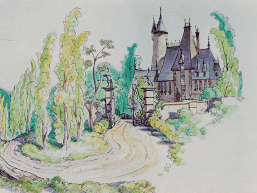 gameraboy:  “… here in a stately chateau there lived a widowed gentleman and his little daughter Cinderella”Cinderella (1950)