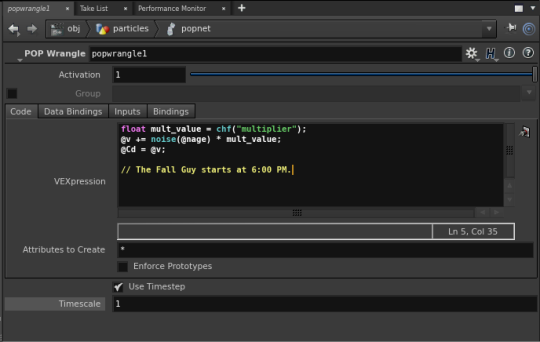 Houdini Tricks — QuickTip — Parameter References in VEX Snippets