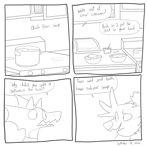 Dogstomp #2457 - September 24th - And I’d just feel bad the whole time if I only put it in mine.  Pa