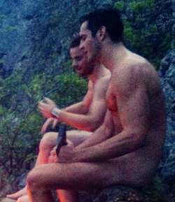 broswithoutclothes:  &ldquo;Best camping disaster ever.&rdquo; &ldquo;Cheers.&rdquo;