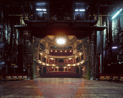 itscolossal: The Fourth Wall: A Rare View of Famous European Theater Auditoriums Photographed from the Stage