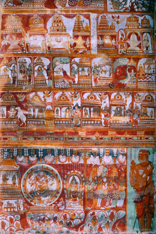 Ceiling paintings, Chidambaran Nataraja temple, Tamil Nadu