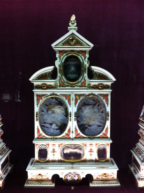 Reliquary with skull and shoulder blades at Residenz, Munich, Germany February &lsquo;15