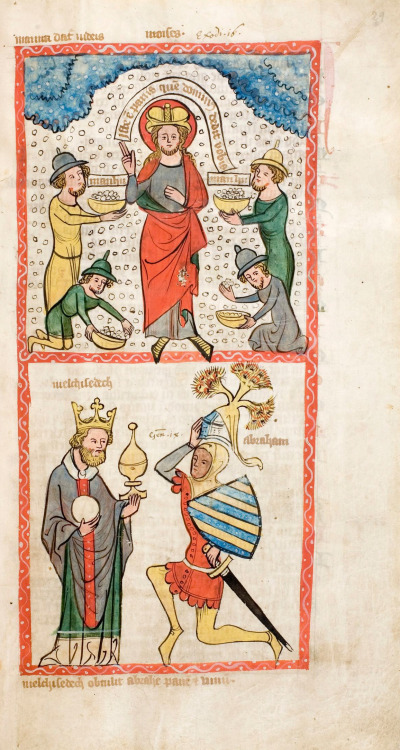 Pages from the Speculum Humanae Salvationis, Westfalia or Köln,c. 1360