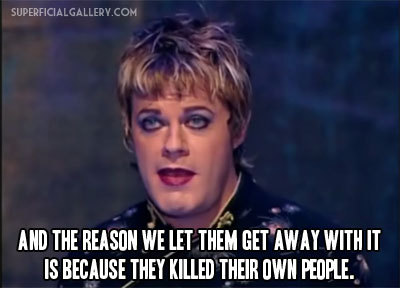 mockeryd:  stuffed-christ-pizza:  acadia:  The Eddie Izzard Doctrine  I didn’t go to uni for history to not reblog this  Eddie Izzard makes a good point.   Eddie makes many, many good points, on most things - including history and religion.