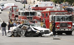 reuters:  The U.S. Capitol in Washington, DC was locked down briefly on Thursday after gunshots were fired outside of the building following a car chase. A woman suspected of being involved in a car chase across central Washington was shot and killed