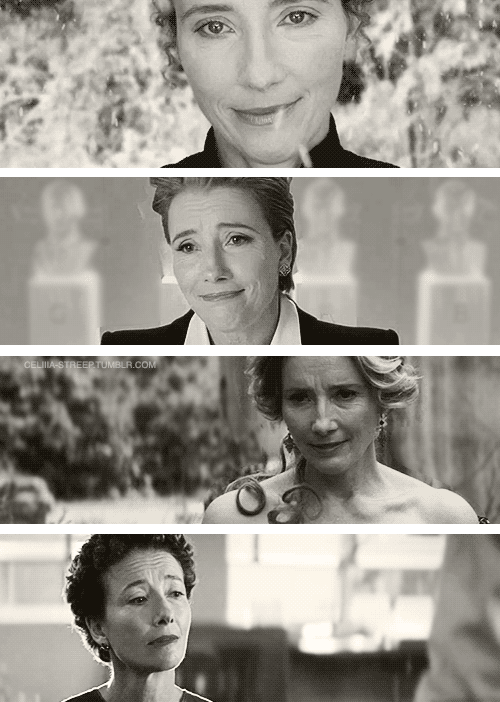 damethompson:  “ Film has so much to do with perfection, and how differently you can feel about someone at the beginning of the film, and at the end of the film. ” Emma Thompson (x) 
