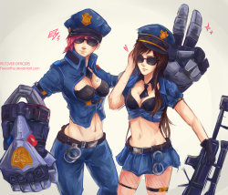 twilightrayne:  league-of-legends-sexy-girls:  PILTOVER’S OFFICERS!! by Fiveonthe  :3  This is too cute *W*