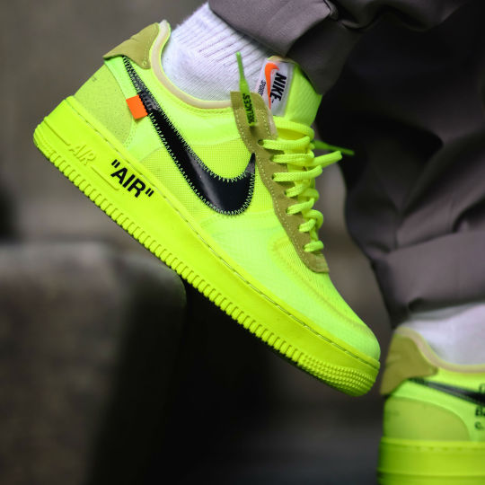 Off-White x Nike Air Force 1 Low Green Spark Unveiled: Photos